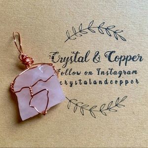 Raw Rose Quartz Necklace